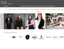 Tablet Screenshot of icemodels.co.uk